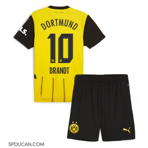 Dječji Nogometni Dres Borussia Dortmund Julian Brandt #10 Domaci 2024-25 Kratak Rukav (+ Kratke hlače)